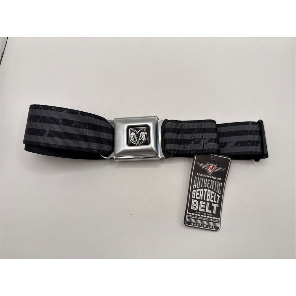 Official Dodge RAM seatbelt Seat Belt style Belt and Buckle combo BUCKLE-DOWN
